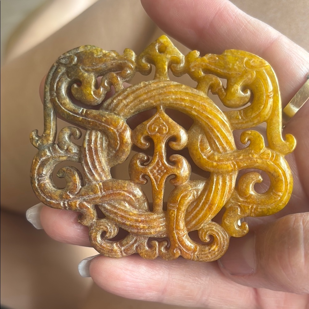 Jade Carved Stone Pendant